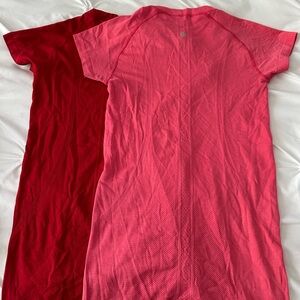 Lululemon Swiftly Tech Short Sleeve Top - both size 6